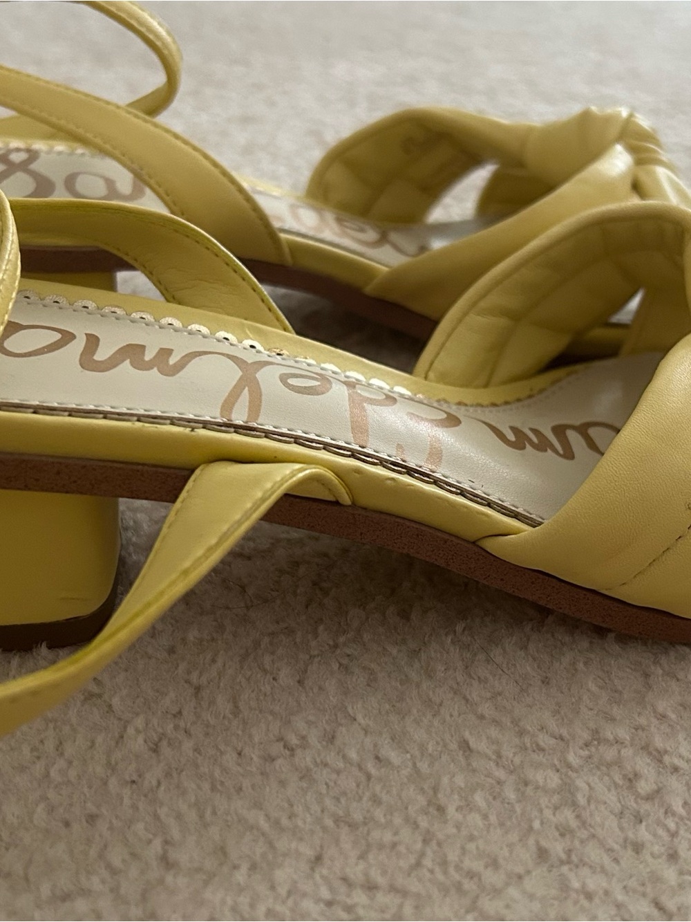 Sam Edelman Lemon Knot Front Ankle-Strap Heels. Size 6 1/2 - Picture 2 of 9
